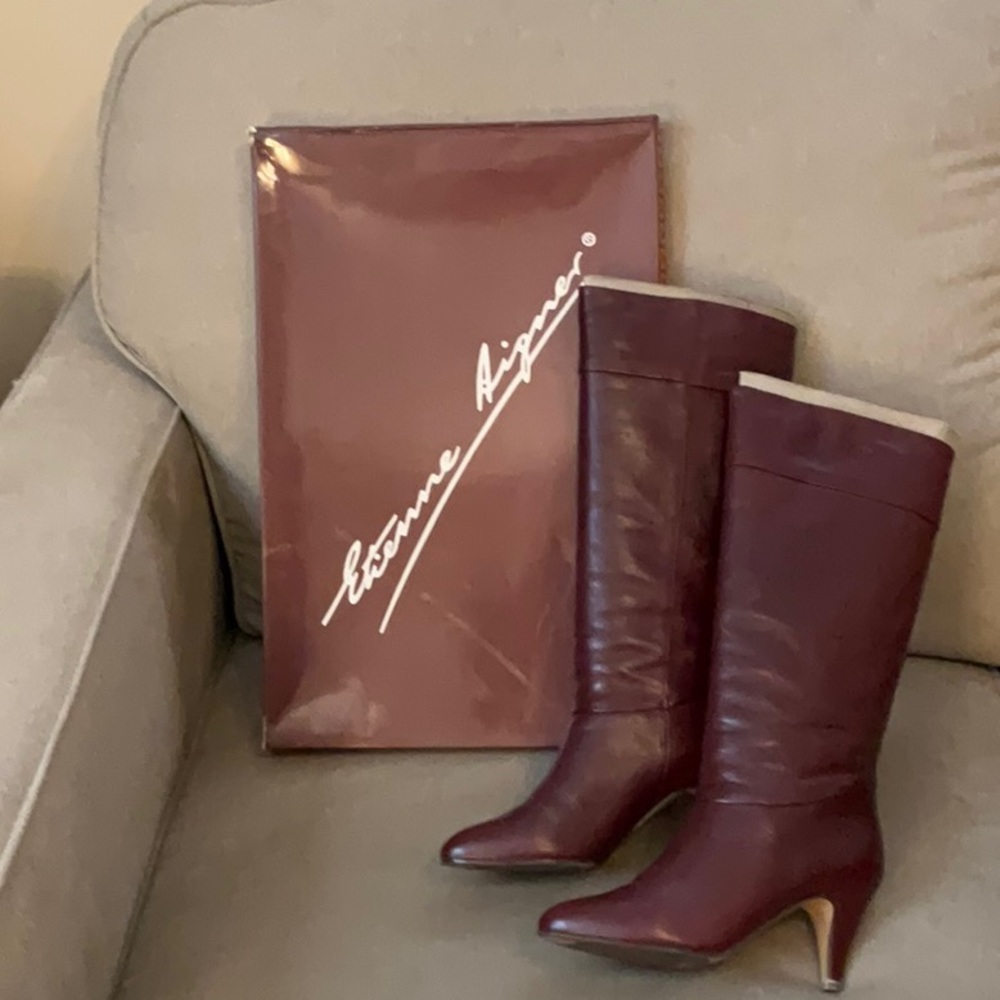Vintage Aigner Leather Boots Size 5 women’s